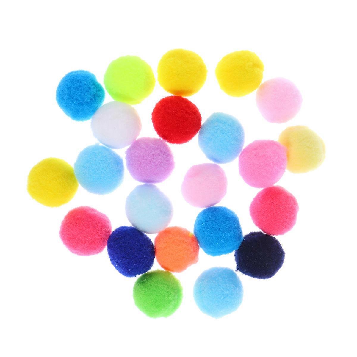 Πολύχρωμες Βελούδινες Μπάλες – 100τμχ DIY Hair Pom Poms για Χειροτεχνία, Ένδυση, Αξεσουάρ Τέχνης, Σχολικές Εργασίες, Διακοσμήσεις Σπιτιού &; Γάμου