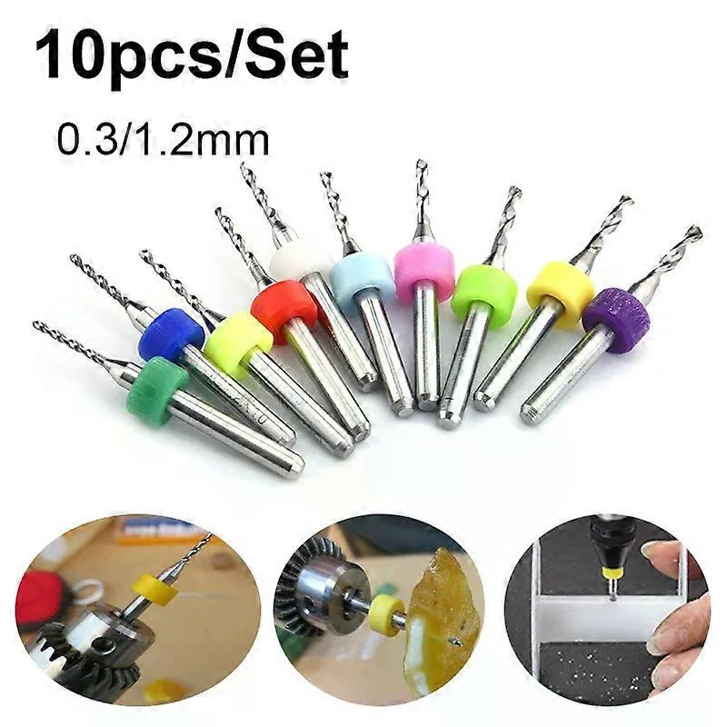 10pcs 03/12mm alloy micro drill bit PCB mini drill bit tungsten steel carbide drill bit set printed circuit board drill bit
