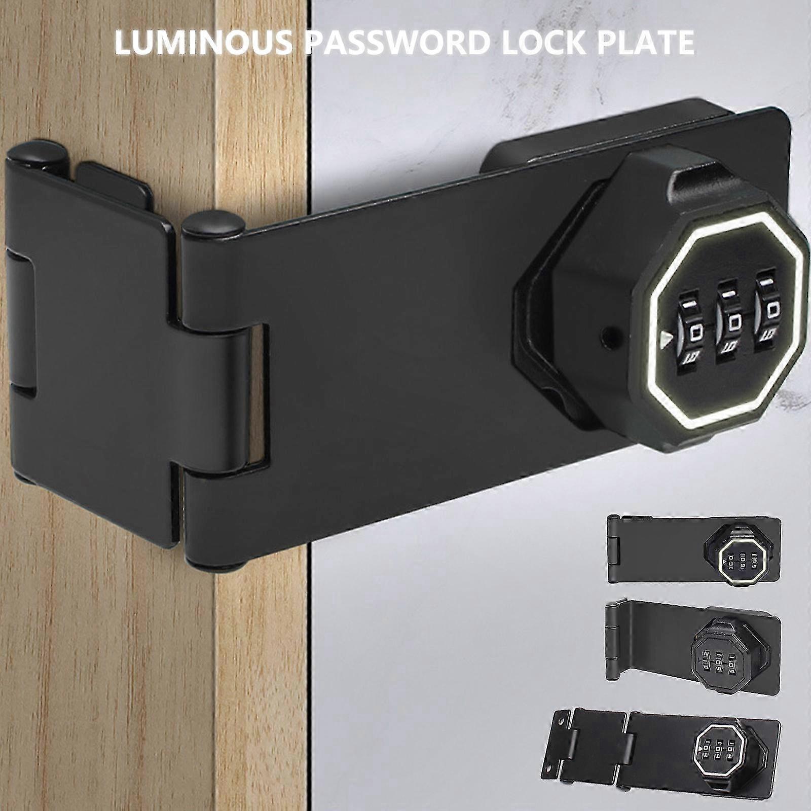 Keyless Combination Lock Zincs Alloys Office File Cabinet Lock Lockable Hasp Lock with Password Code Easy to Install