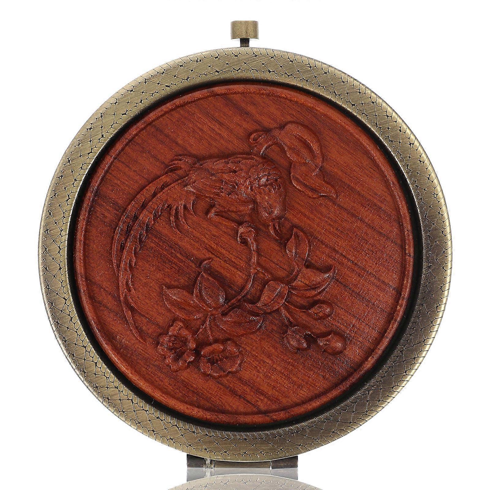 Here's a refined and compelling product description for your **Vintage Makeup Mirror**:
 
### **Vintage Makeup Mirror – Double Sided Compact Pocket