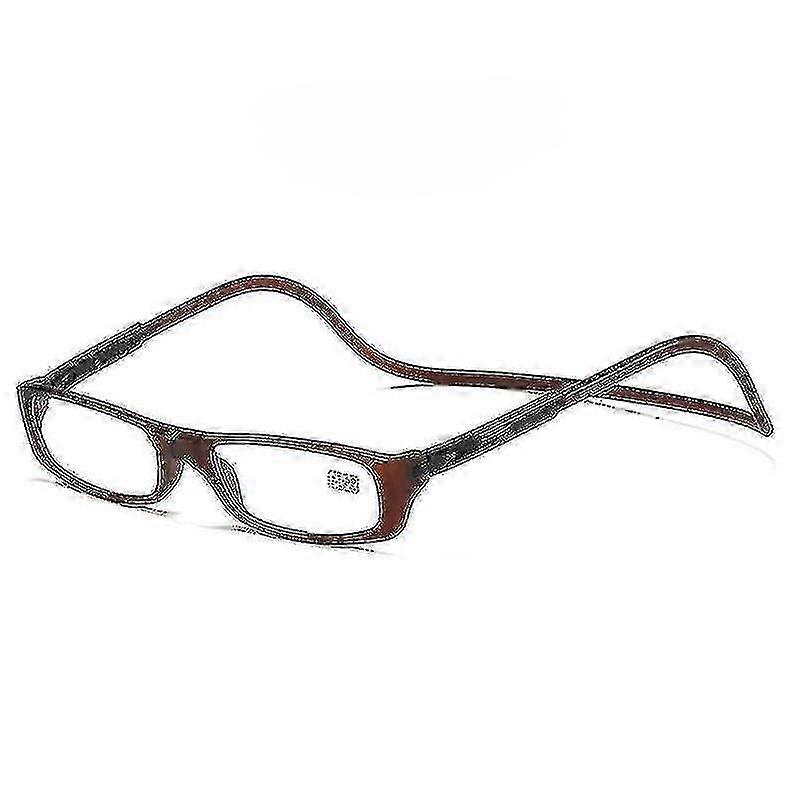 Lunettes de lecture magnétiques pliantes Snap Click Front Neck Hanging Lunettes