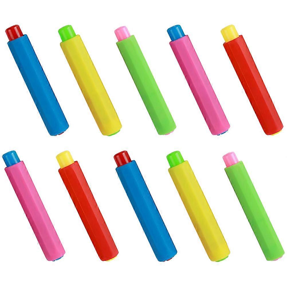 10pcs Reusable Plastic Chalk Holders Dust Chalk Clips For Teachers Students For Classroom Home Use Back to School
