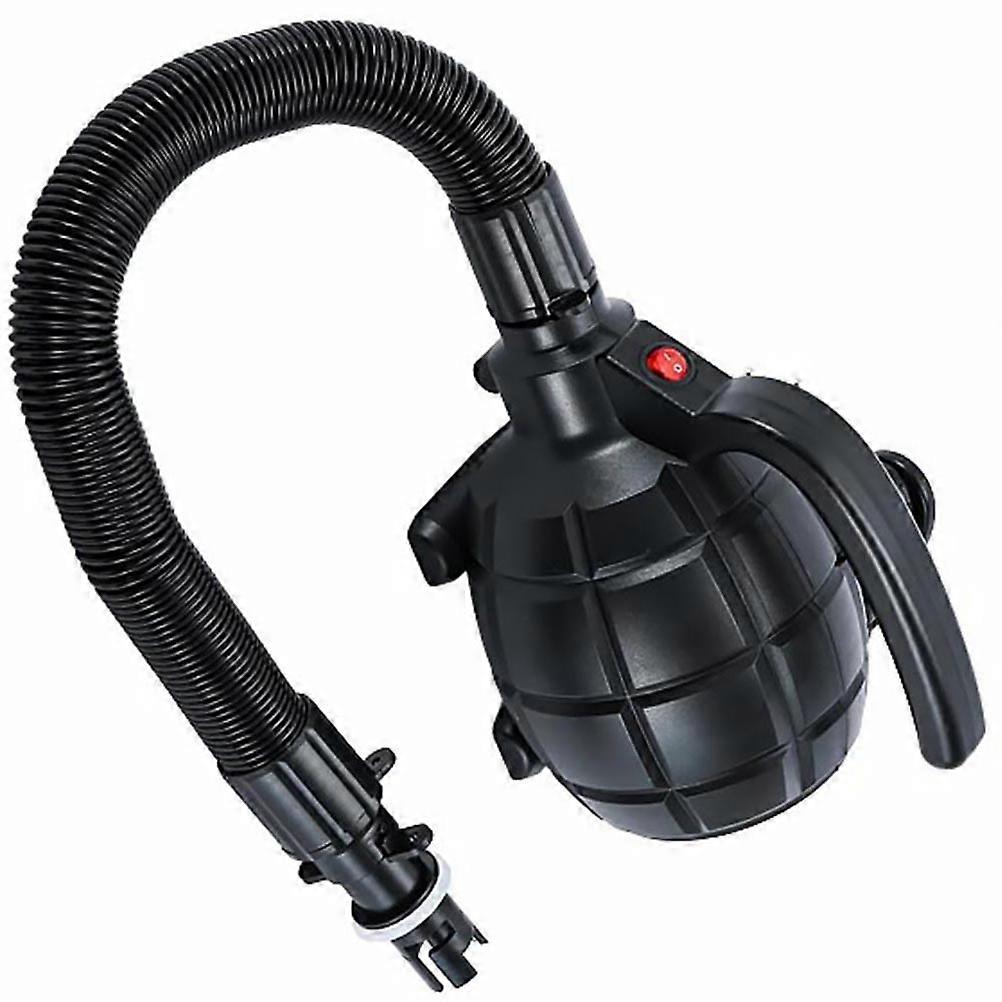 Electric Pump for Inflatable Boat Air Bed Balloon with Quick Inflate Deflate Function Black