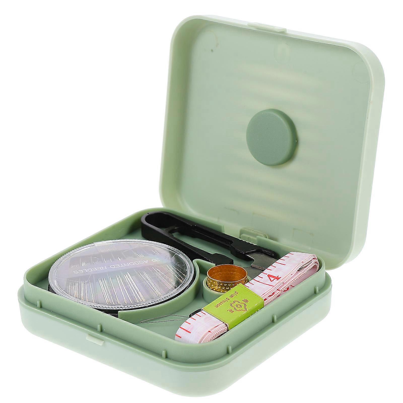 Multifunctional Sewing Kit Travel Tools For Beginners With Portable Rectangular Storage Box 1 Set