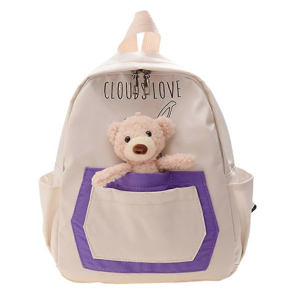 Cute Bear Backpack Childrens School Bag Perfect For Travel And Sports Activities Size 30X25CM With Sturdy Build 1 Piece