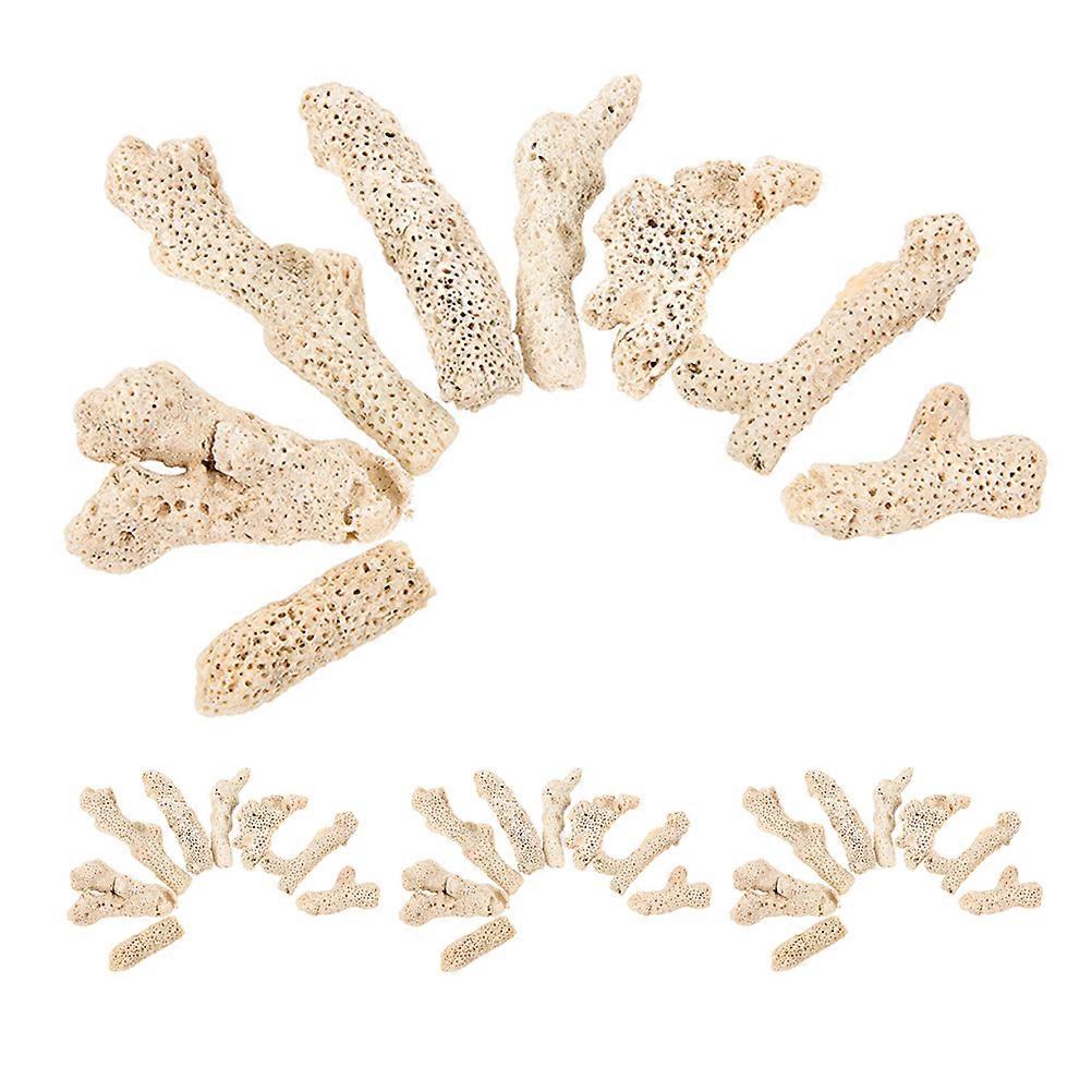 Coral Sand Aquarium Decoration For Fish Tank Landscape With Natural Seabed Properties In Khaki 1 Set