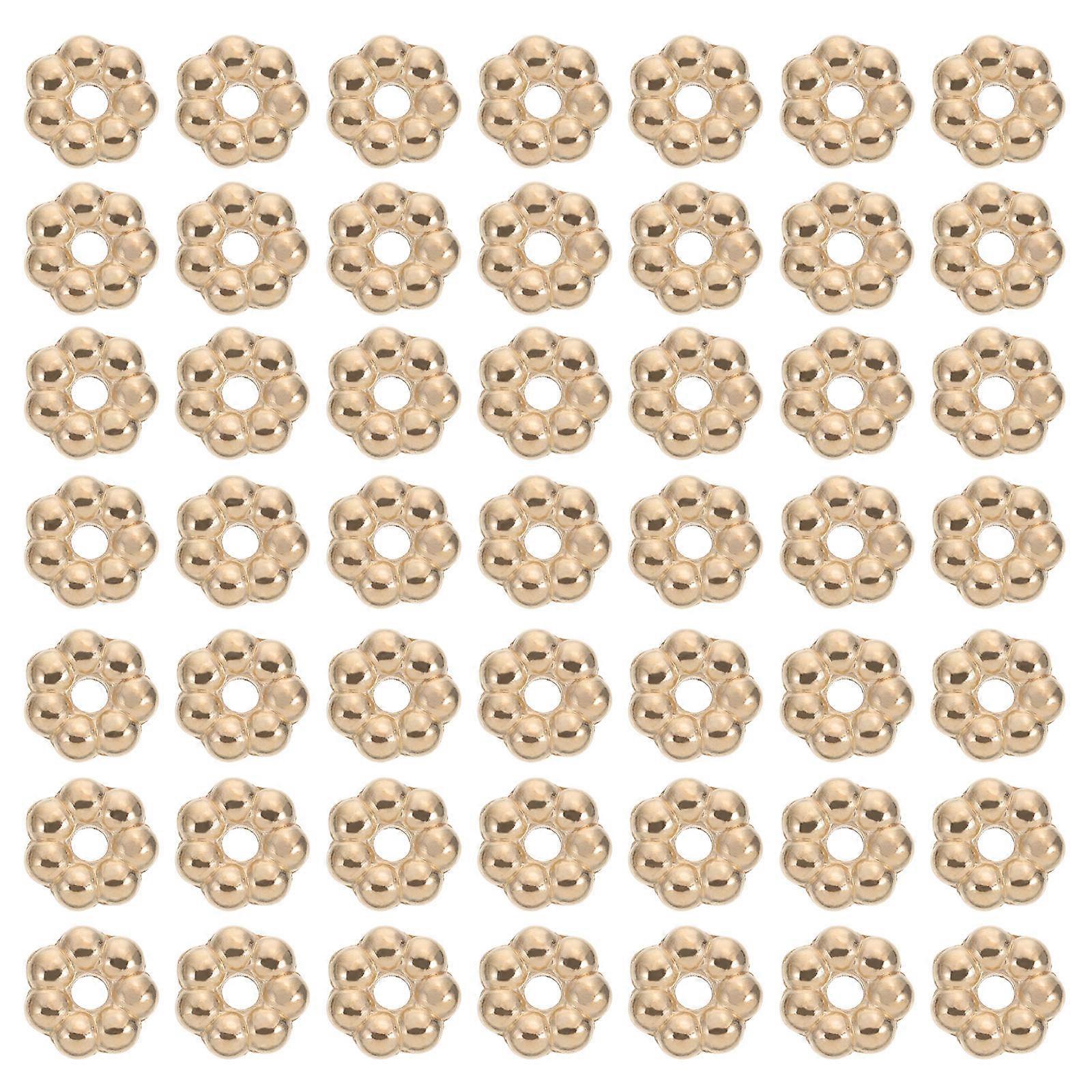 2000個のカラフルなフラワービーズDIYプロジェクトのためのプラスチックジュエリーアクセサリー