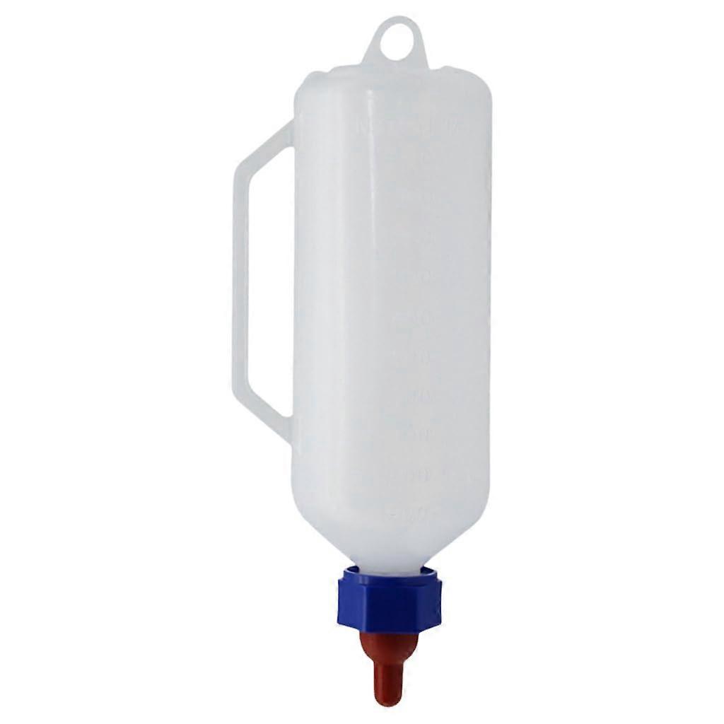 Calf Milk Feeder for Lamb and Veal Milk, Durable Plastomer Design with 1-Hole Nipple for Sheep and Livestock