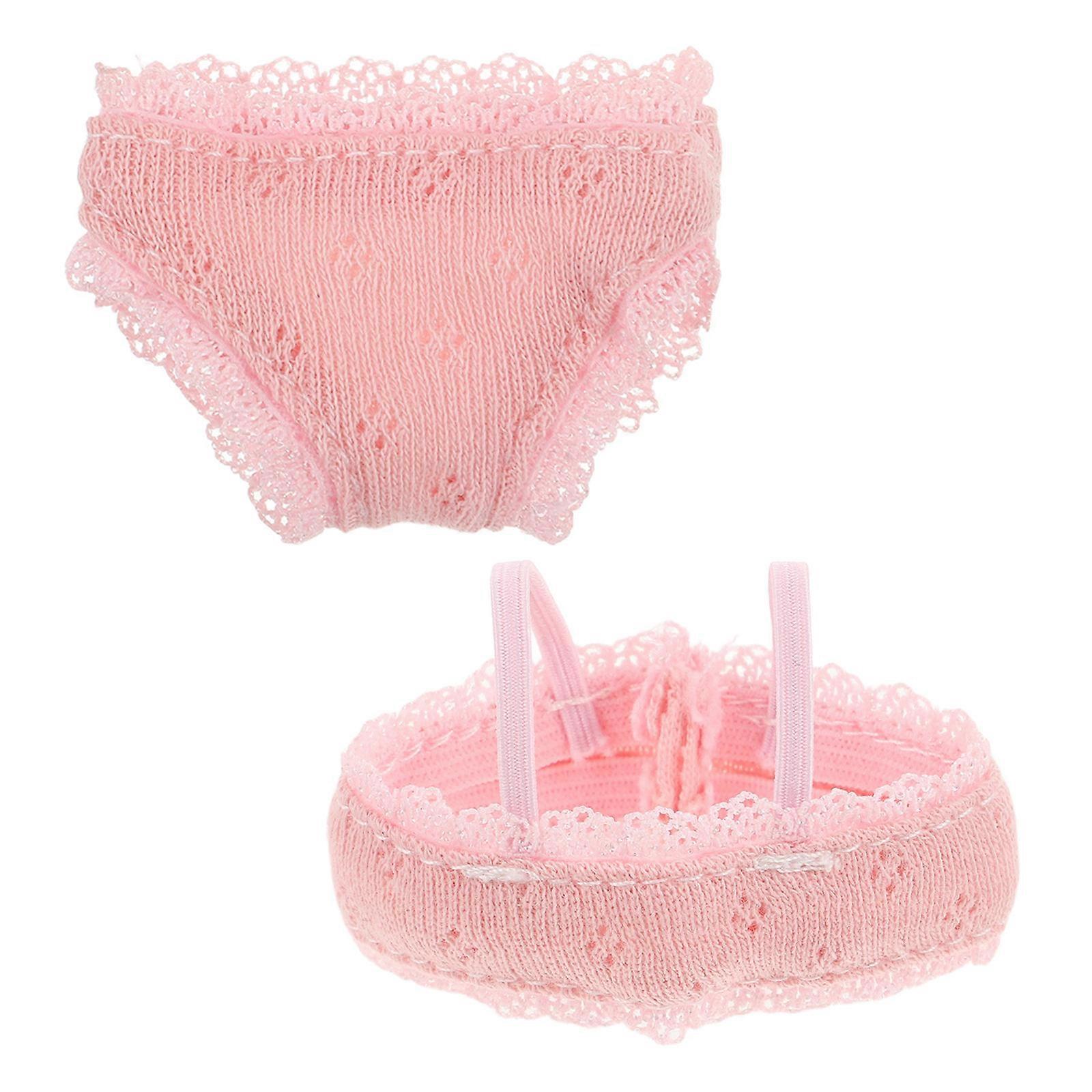 Pretend Play Doll Clothing Elastic Doll Panties Set Designed For Dolls Daily .60X2.20X0.20cm Accessories 1 Set