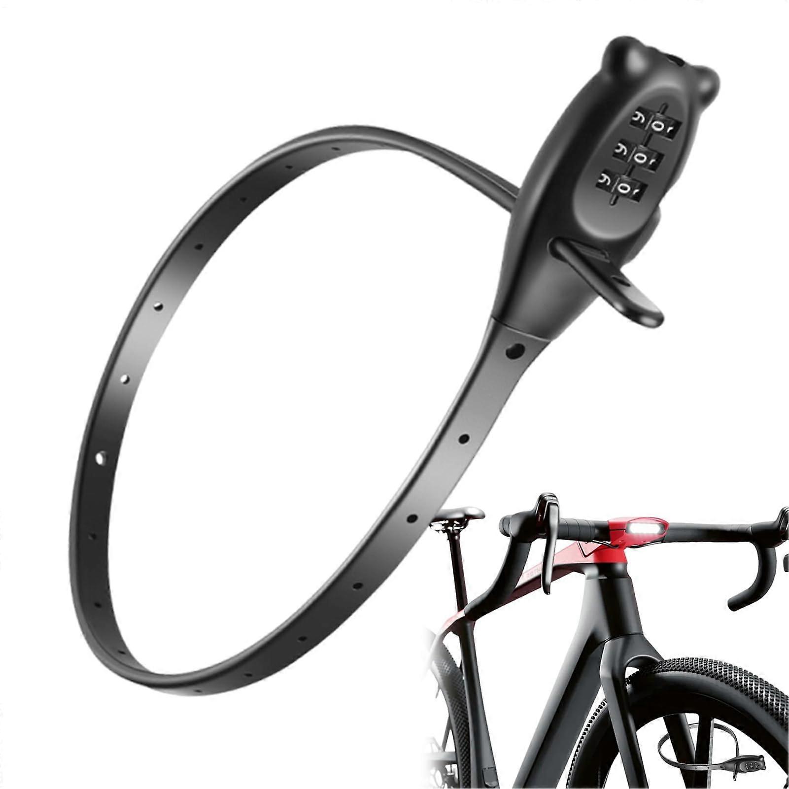 Zip Tie Lock, Helmet Cable Lock, AntiTheft Protective Hardware, Portable for Door, Stroller, Gate, Skis, Scooters