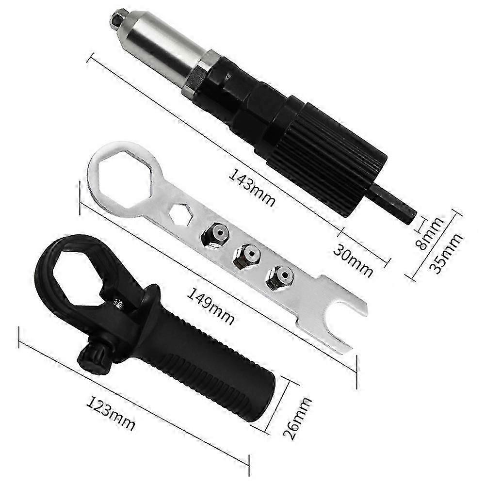 Rivet gun adapter rivet drill conversion accessories electric drill rivet kit