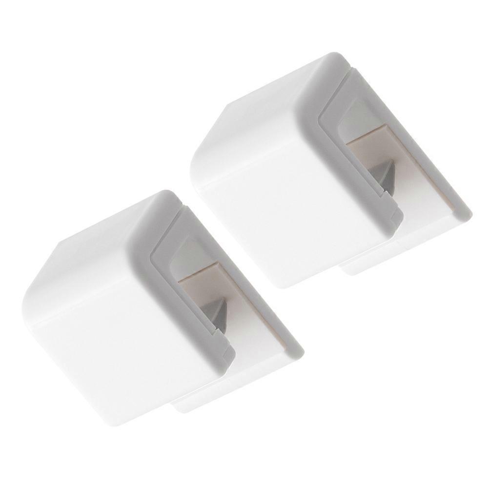 Sticky Hanging Clamp For Toothpaste Homeowners 4X3cm Rectangular Design 2Pcs