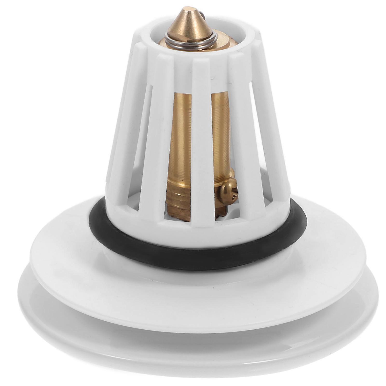Push Type Ceramic Drainage Plug Sink Stopper Hair Strainer Odor Resistant Durable Seal Backflow Function for Bathroom and Kitchen Sinks