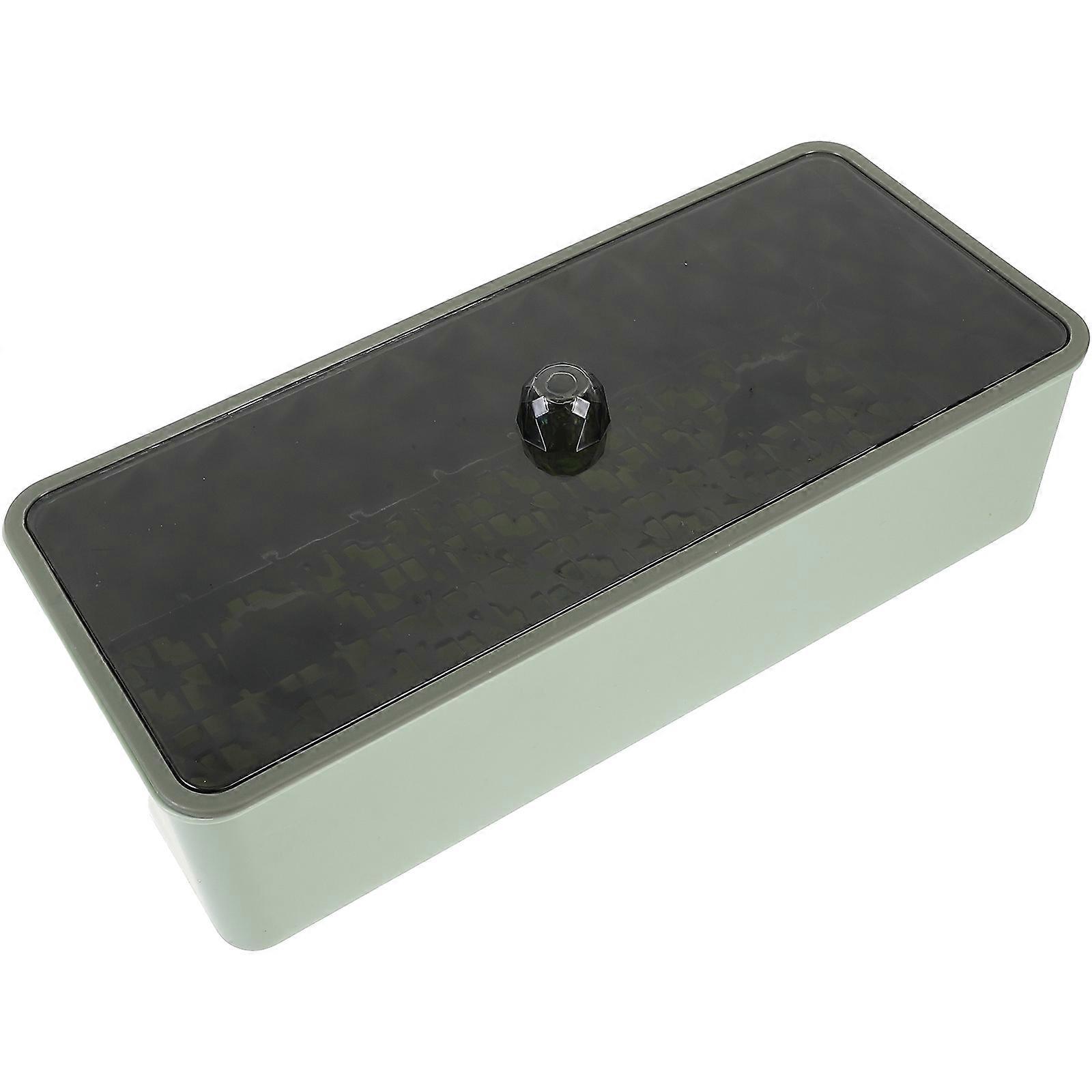 Green Chopsticks Storage Case for Kitchen Utensils Organization in Synthesis Material