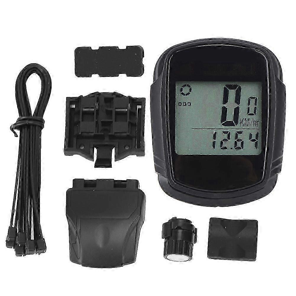 PVC Wireless Solar Bicycle Computer Mountain Road Bike Waterproof Luminous Speedometer Cycling Accessory
