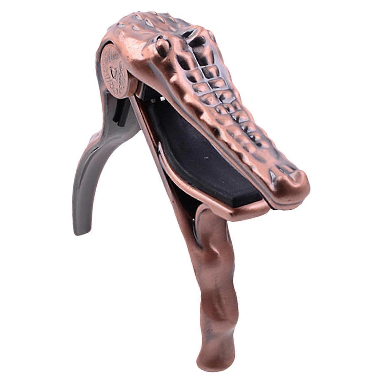 Professional Metal Capo for Guitar and Ukulele, Durable Crocodile Clip, Ergonomic Design, Precise Tuning Tool