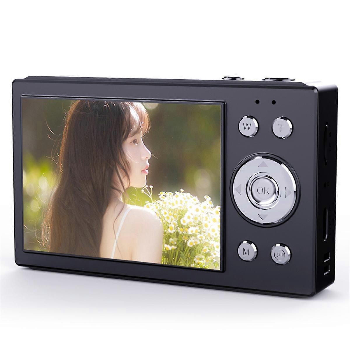 4K CCD Digital Camera 64MP 16X Digital Zoom with 2.8inch Screen Black