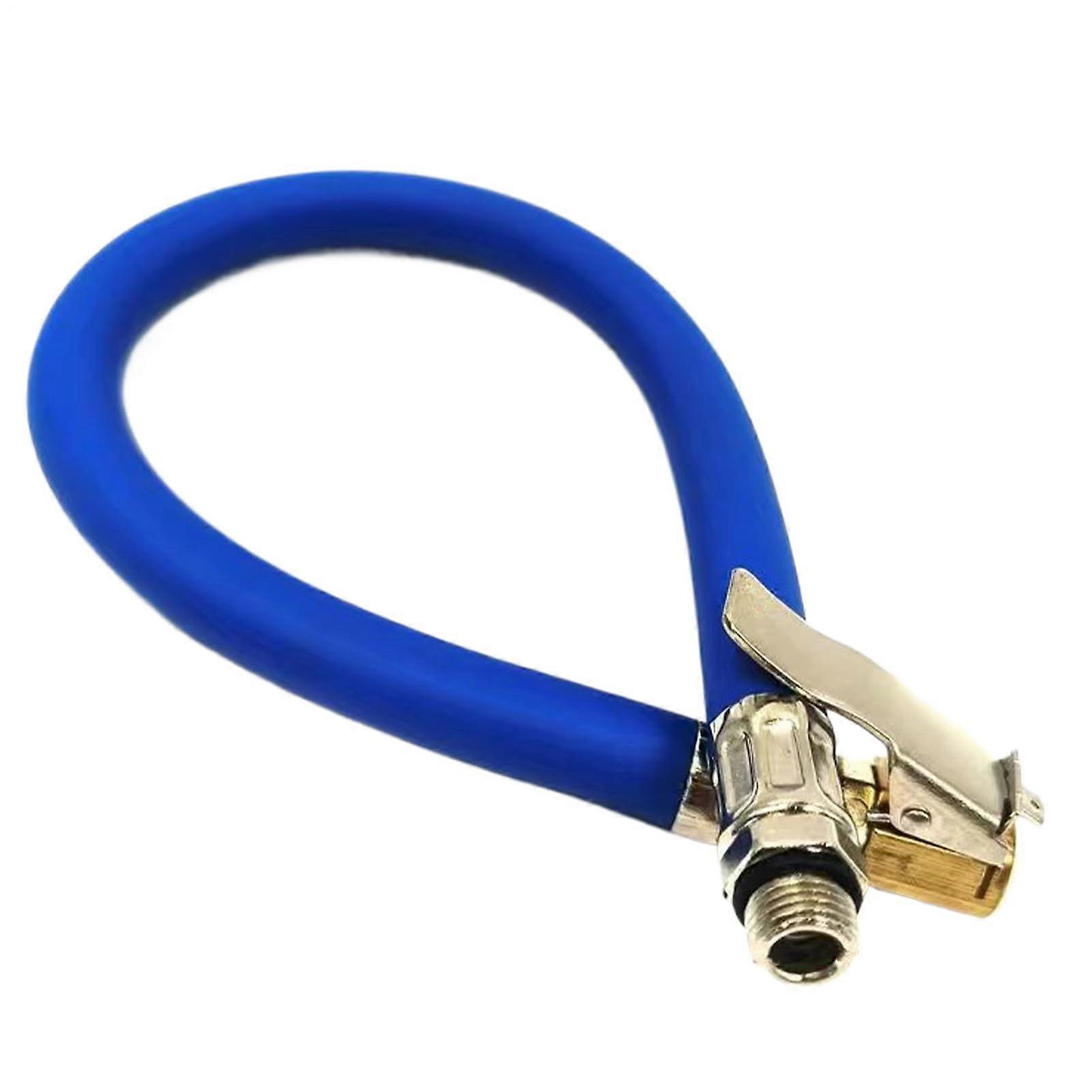 compatible tire pump hose – flexible air compressor hose for tire inflators Leakproof hose, antikink rubber hose with blue coupling