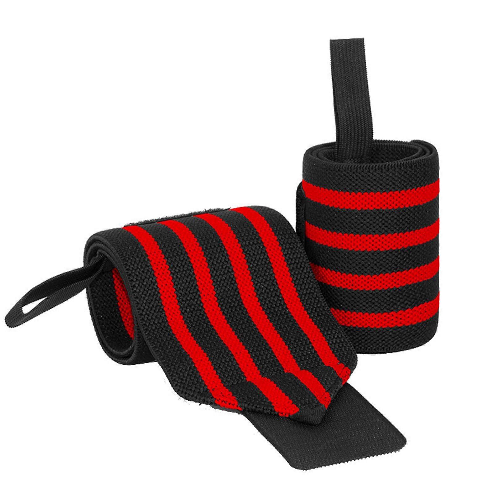 Soft Wristbands Nylon Texture For Athletes Wrist Wrap For Weightlifting Suitable For Basketball And Volleyball Red