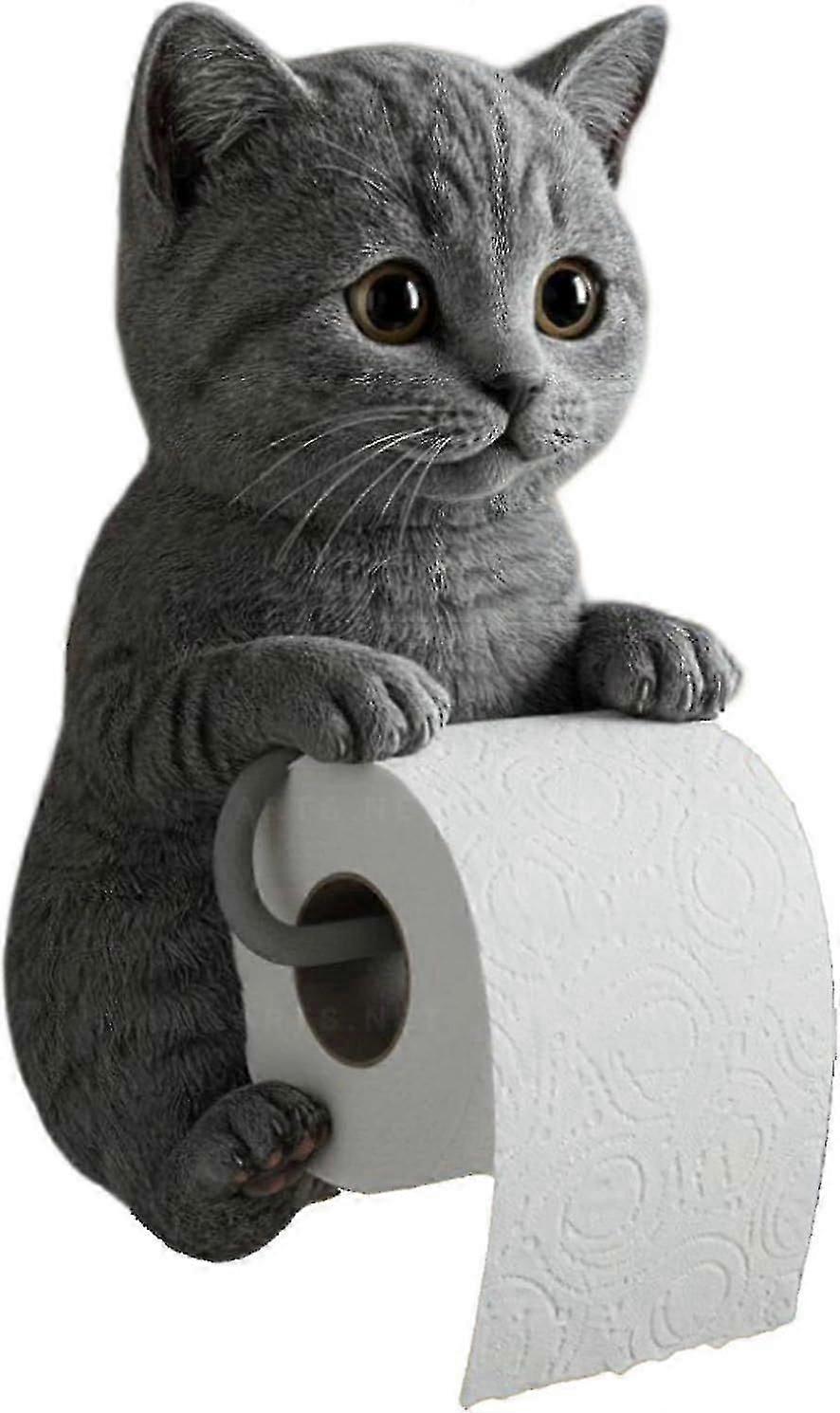 可爱的 3D 猫主题纸巾架 - 送给浴室或厨房爱猫人士的完美礼物
