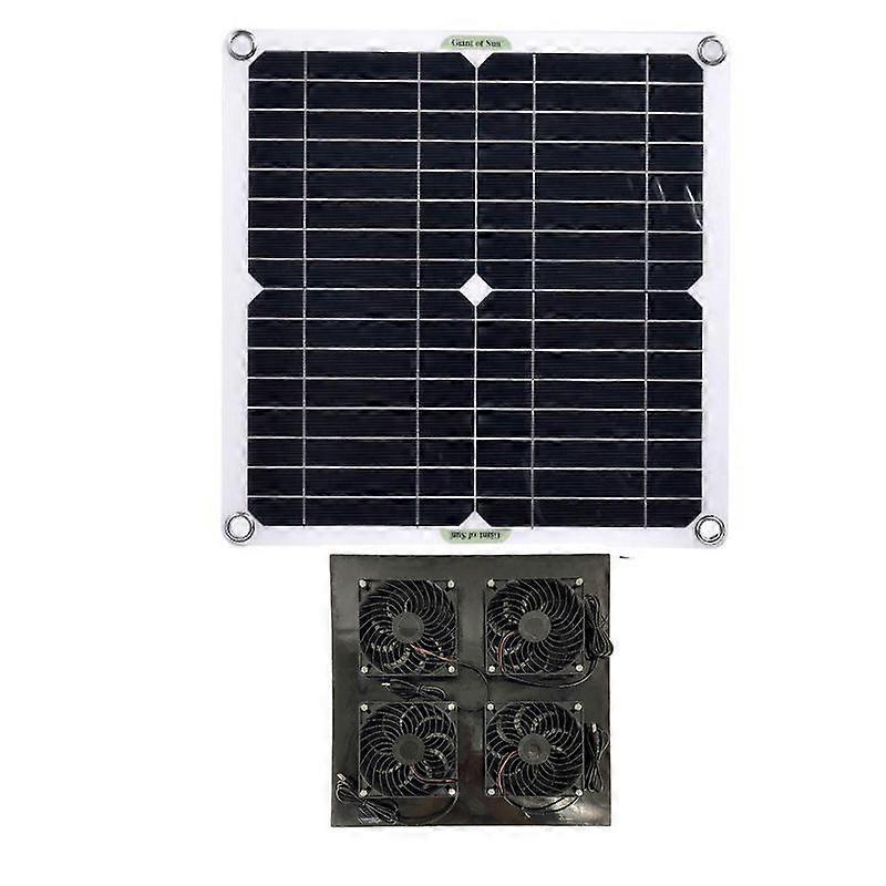 100W تعمل بالطاقة الشمسية مروحة العادم تنفيس التهوية الكلب حظيرة الدفيئة Rvs 1200cfm