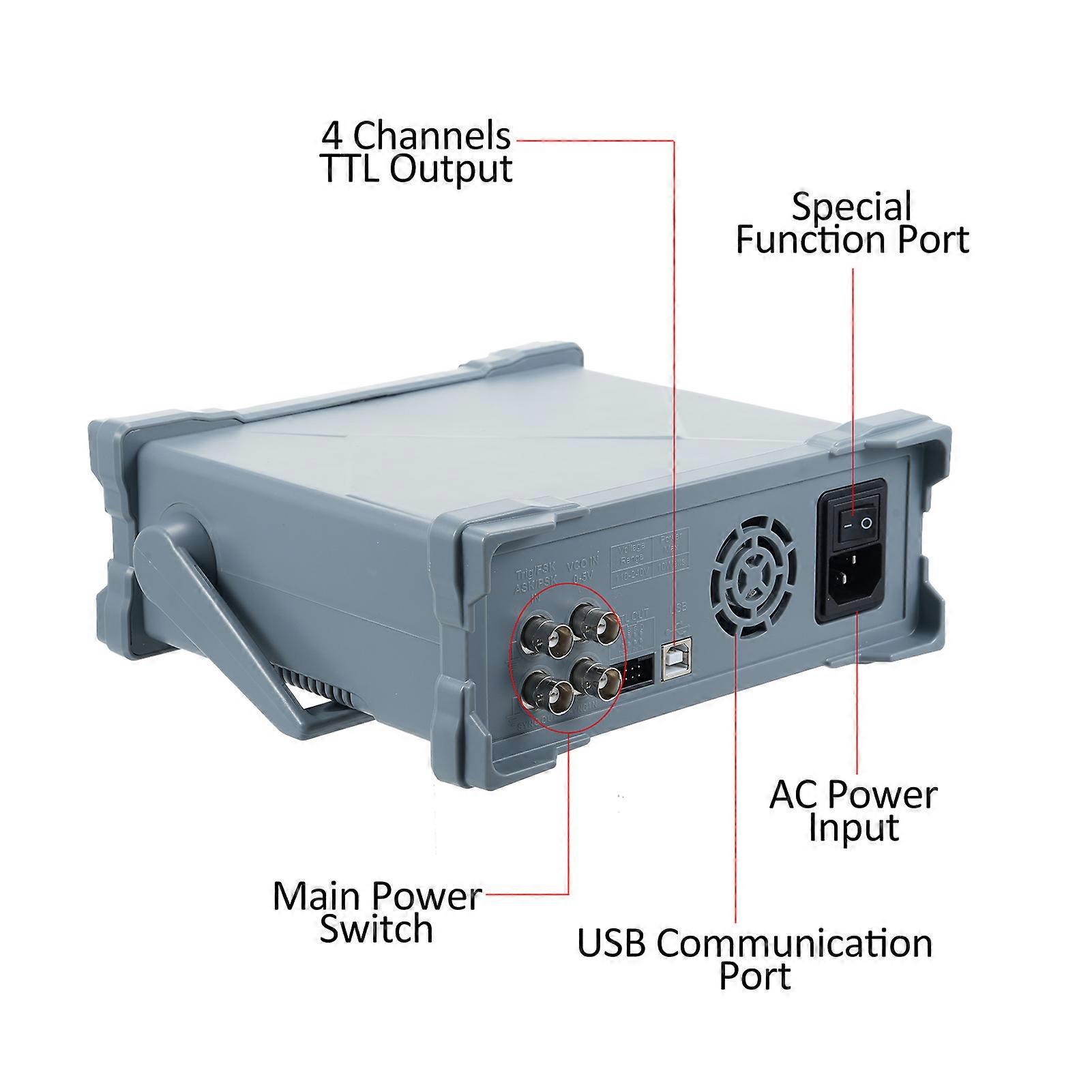 FeelElec FY8300S-40M 40MHz 3 Channel Function Arbitrary Waveform Signal Generator 4 TTL Level Outputs DC Bias Function Digital Output Function
