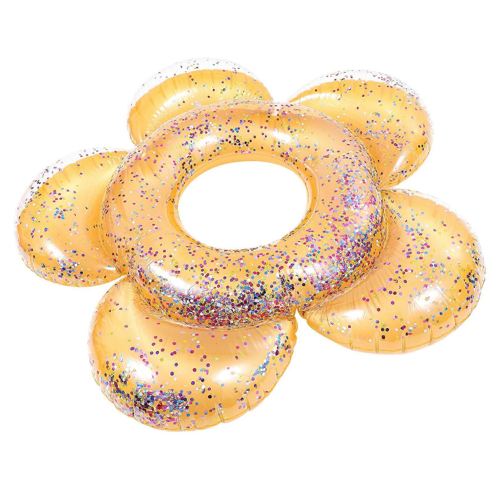 Swim Float Inflatable Swimming Ring Beginner Swimmers Pool Party Pvc Golden Learning to Swim 1Pack