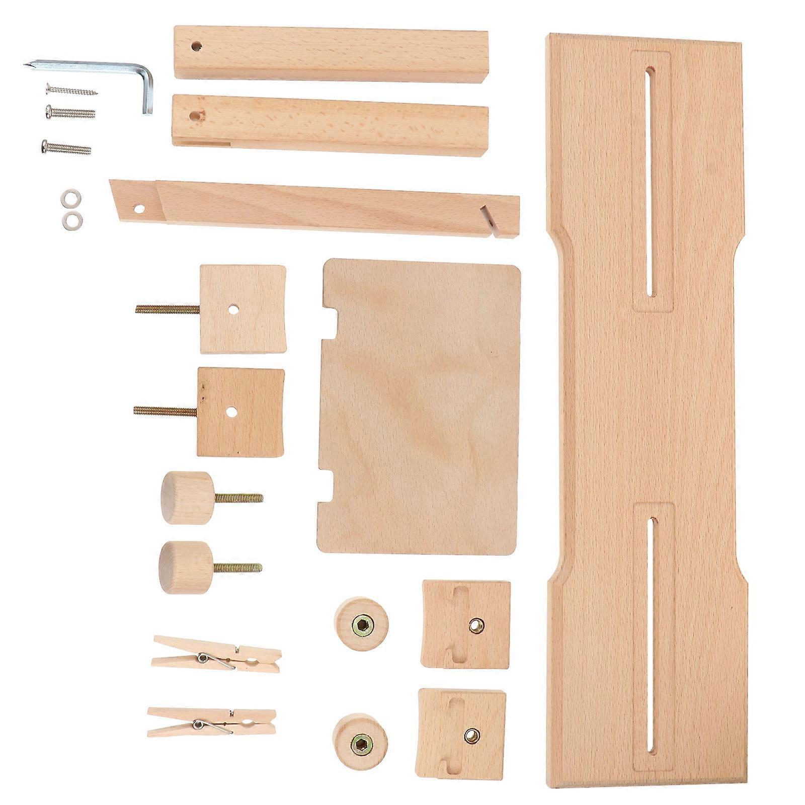 Embroidery Holder Embroidery Rack Home Use Wood Beige Cervical Spine Protection 1 Set