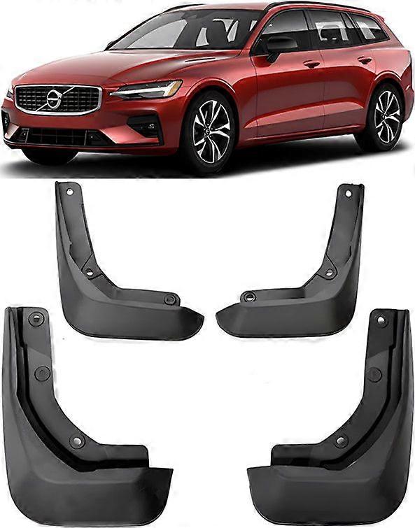 Fantastic Genuine Full Set Splash Guards Mud Flaps Fender For 2019-2025 Volvo V60 R-Design