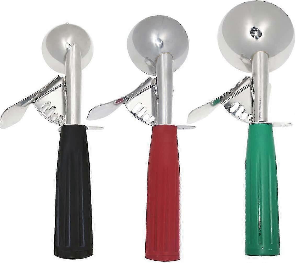 Cookie Scoop Set, Eiscreme Scoop Set, Multi Size Large-Medium-Small Size Disher, Professional 18/8 Edelstahl Cupcake Scoop