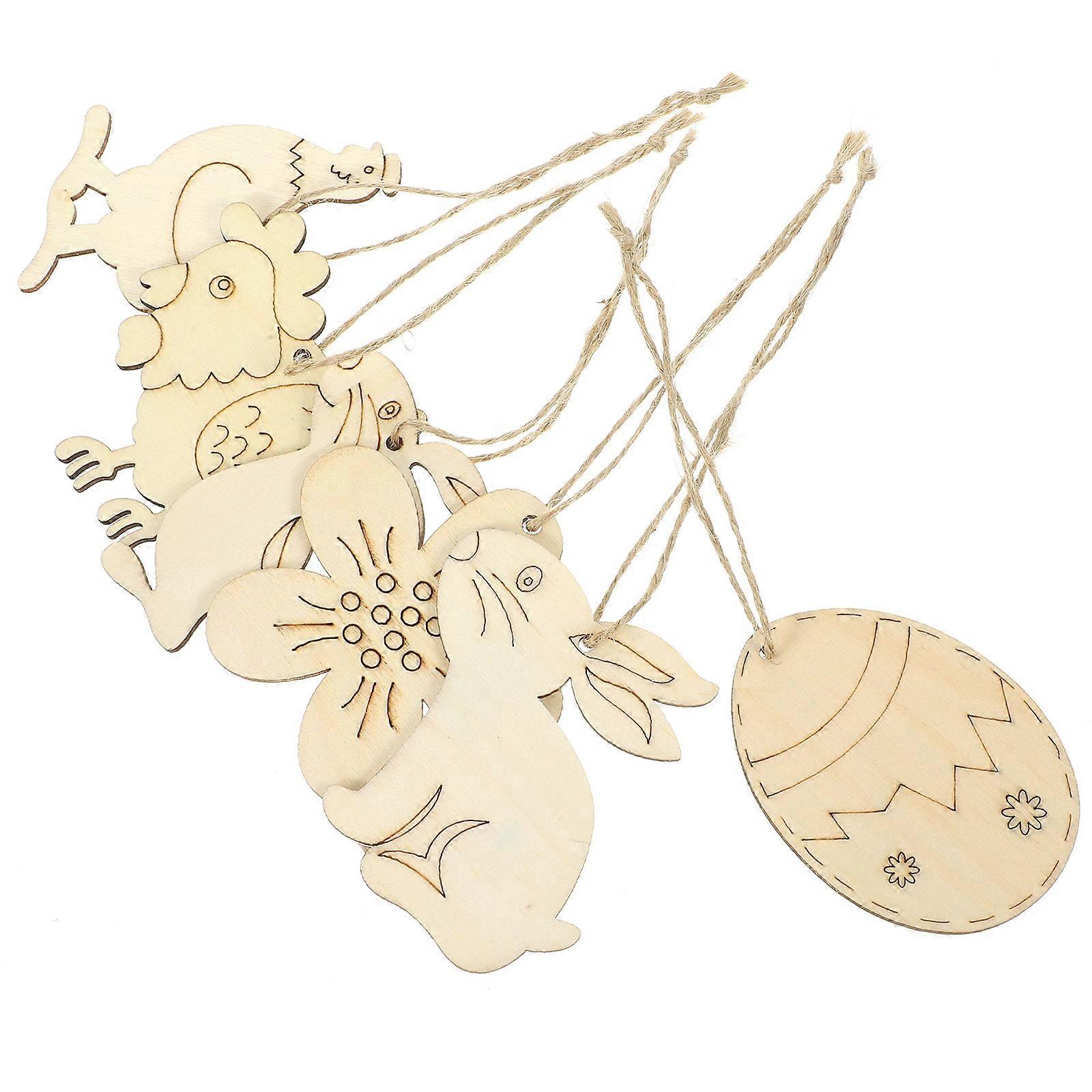 60pcs Light Yellow Synthetic Wood Slices for Decoration Easter Party Crafts and DIY Gifts