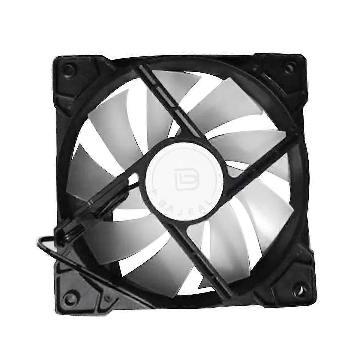 12cm Chassis Cooling Fan 4P Interface Chassis Fan Computer Chassis Cooling Colorful Lights Mute Multi-Function Fan,1 Set