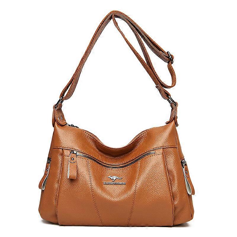Ladies' crescent bag, made of PU material, large capacity with compartments and practical