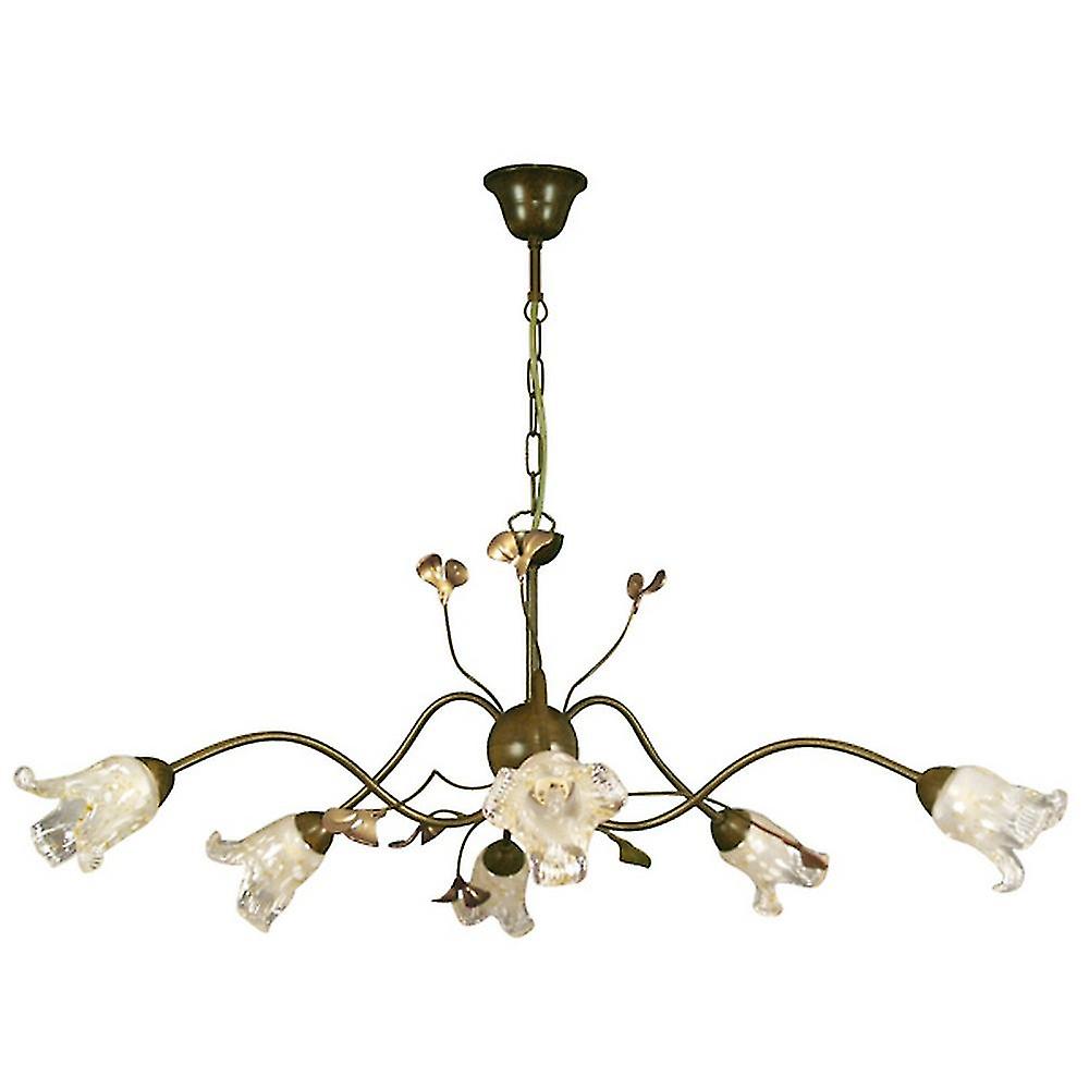 Linea Verdace Luchter Multi Arm Pendant Ceiling Light Rust