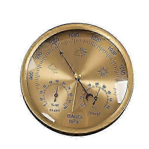 Dial Type Barometer with Thermometer Hygrometer Weather Station Bar...