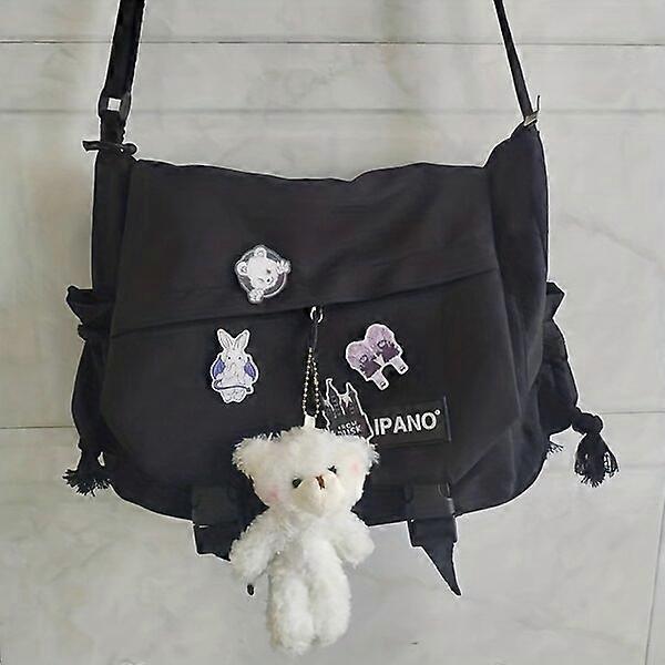 Nylon shoulder bag, suitable for men, can withstand various weather conditions