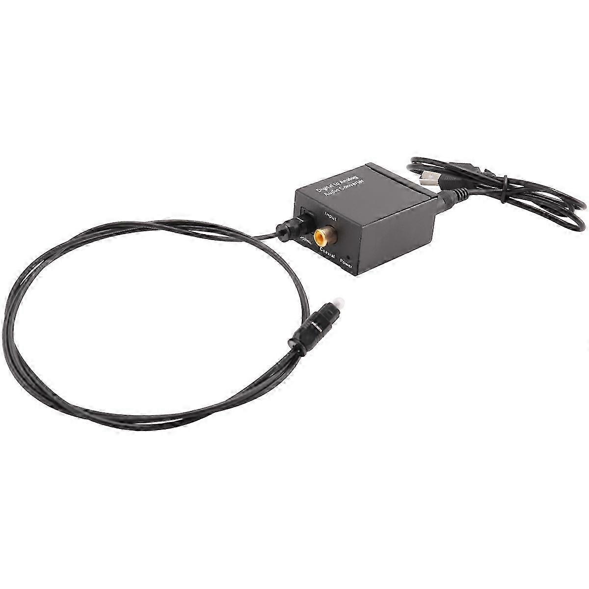 Digital Optical Coaxial Toslink to Analog o Converter Adapter
