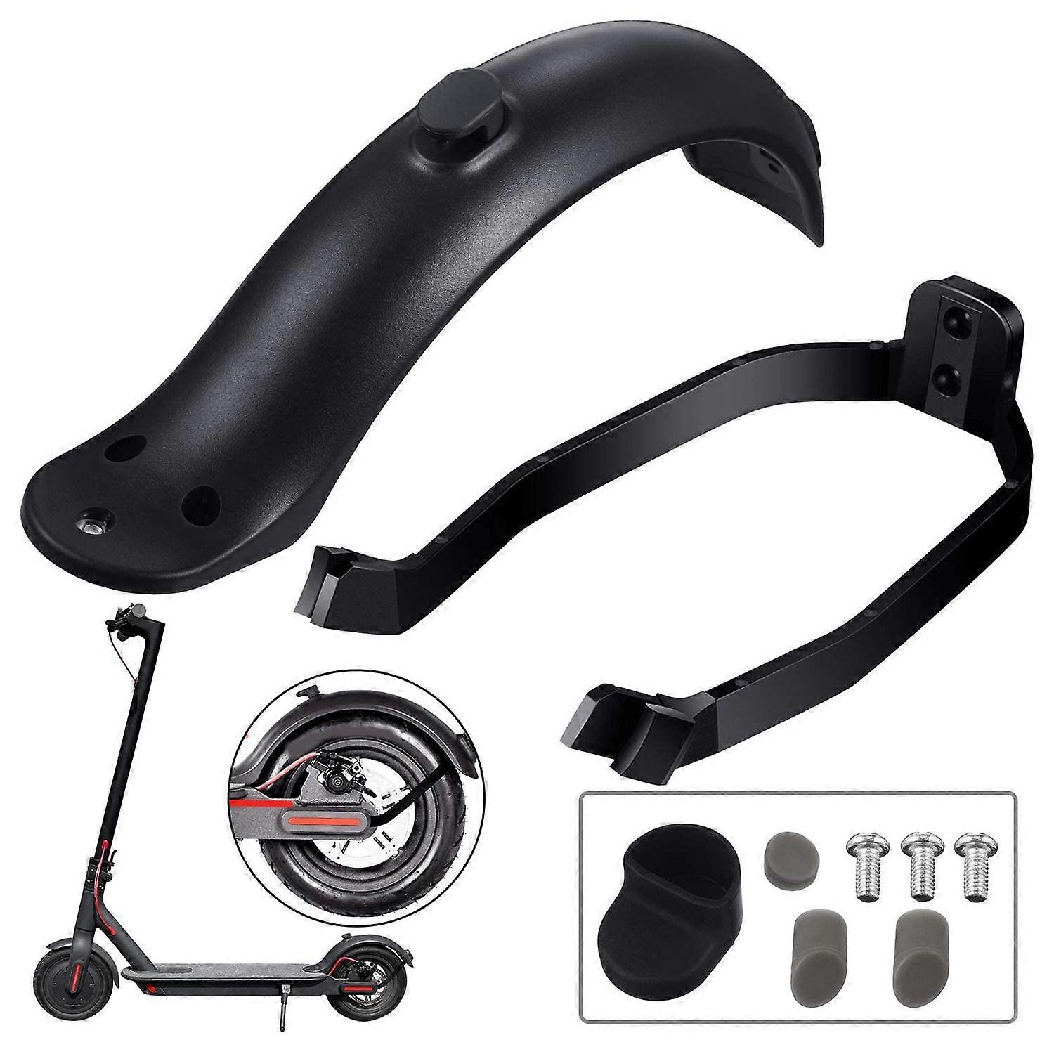 Rear Mudguard and Bracket Replacement Accessory for Xiaomi M365/M365 Pro Scooter with Screws and Sc