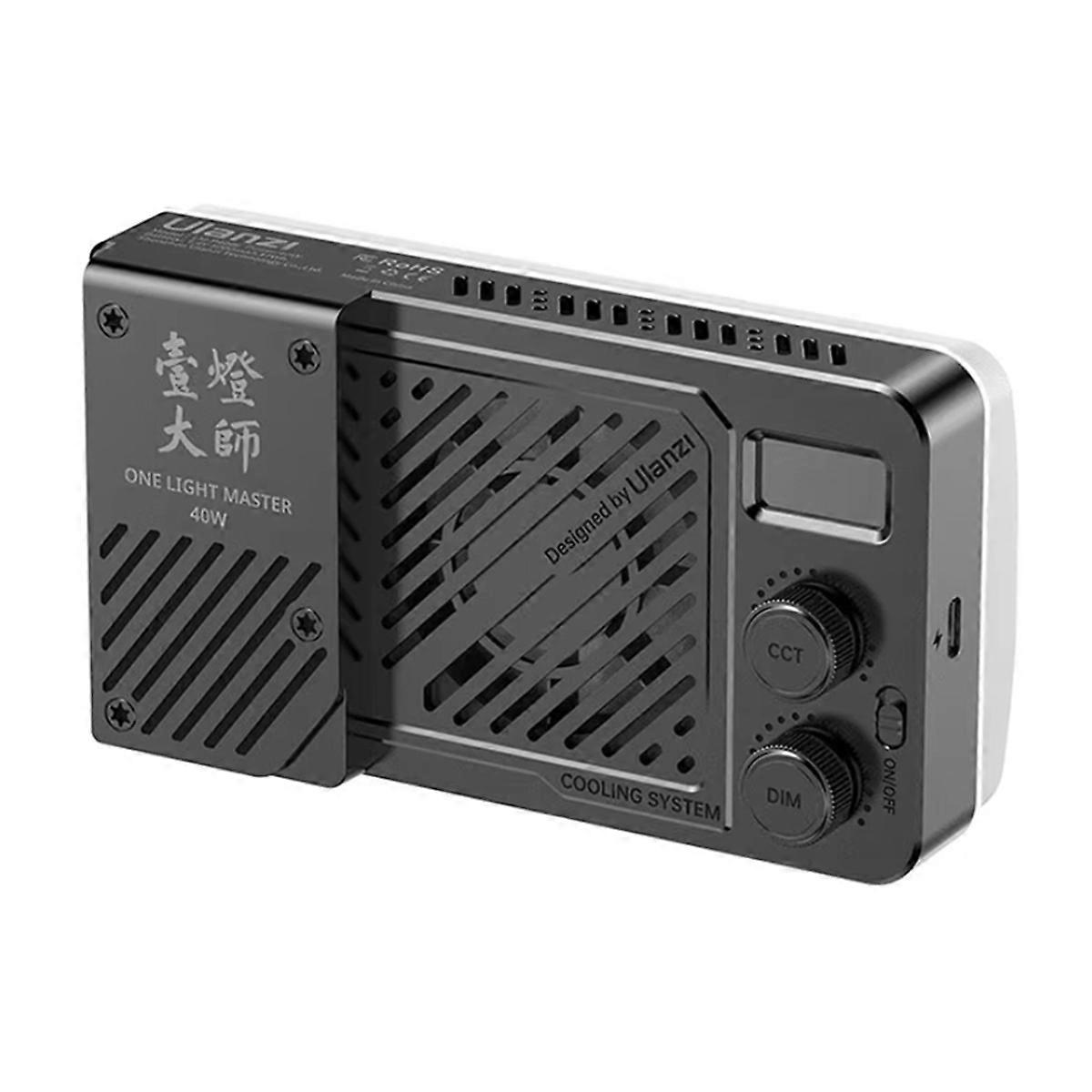 P40 Bi 40W Pro Video Light Portable LED Photographic Studio Light with Cooling Fan for Video Live-Stream
