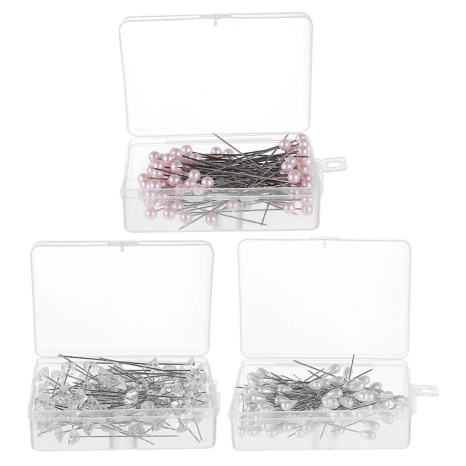 Sewing Tools Equipment 150Pcs Quilting Ball Head Pin Ideal For Cross Stitch Projects Decoration And Crafting