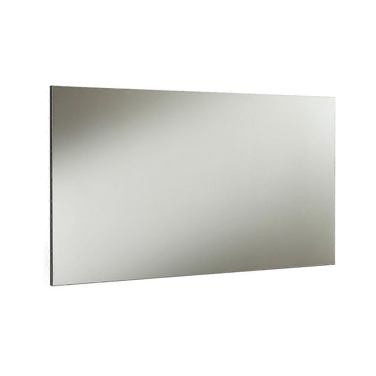 Rahmenloser Spiegel Idea, weiß, Melaminspanplatte, 120x65x2 cm