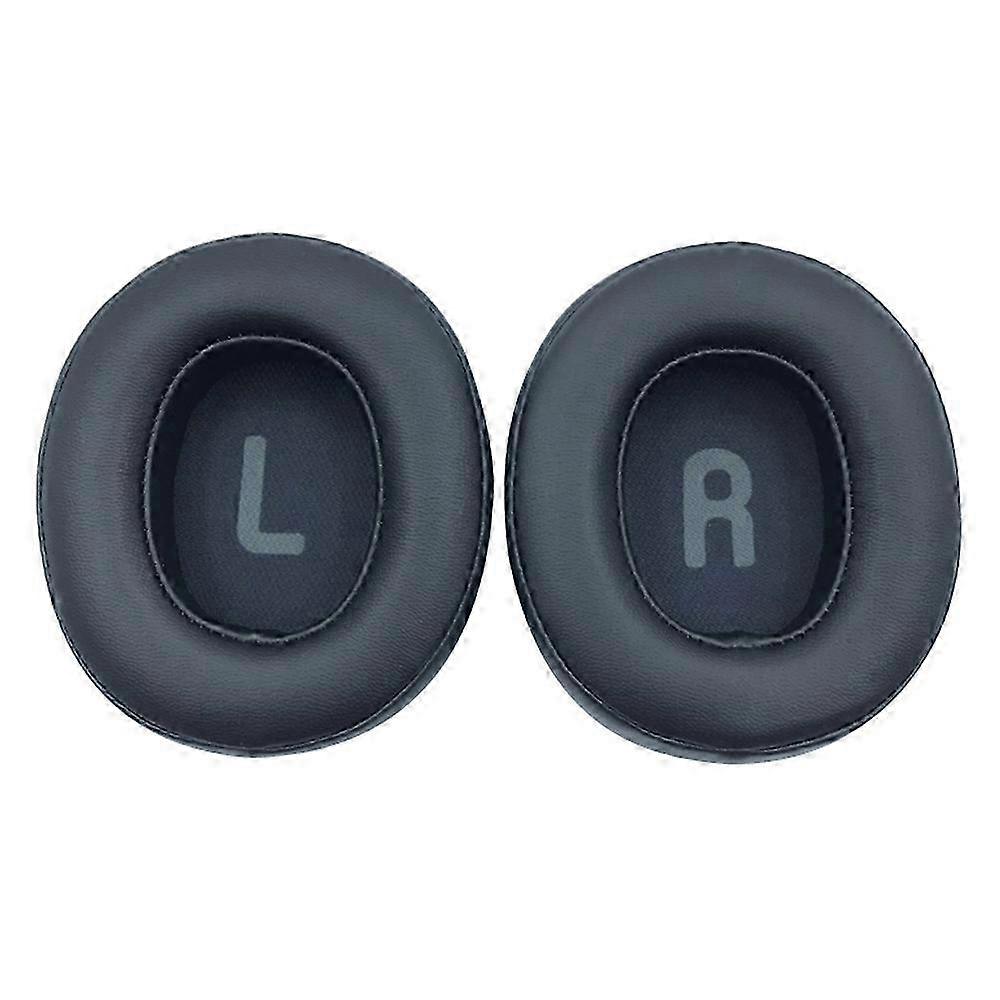 1 Pair of Replacement Protein Leather Earpads for JBL Tune T700BT T710BT T750BTNC T760NC - Black