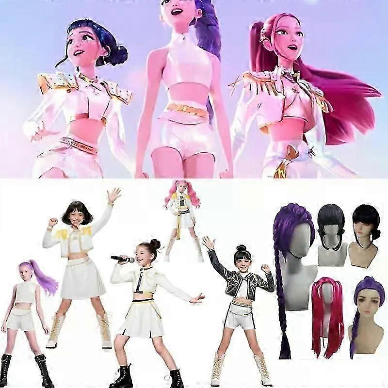 K Ids G Irls Kpop Démonvadászok Cosplay Rumi Mira Zoey jelmez jelmez jelmez