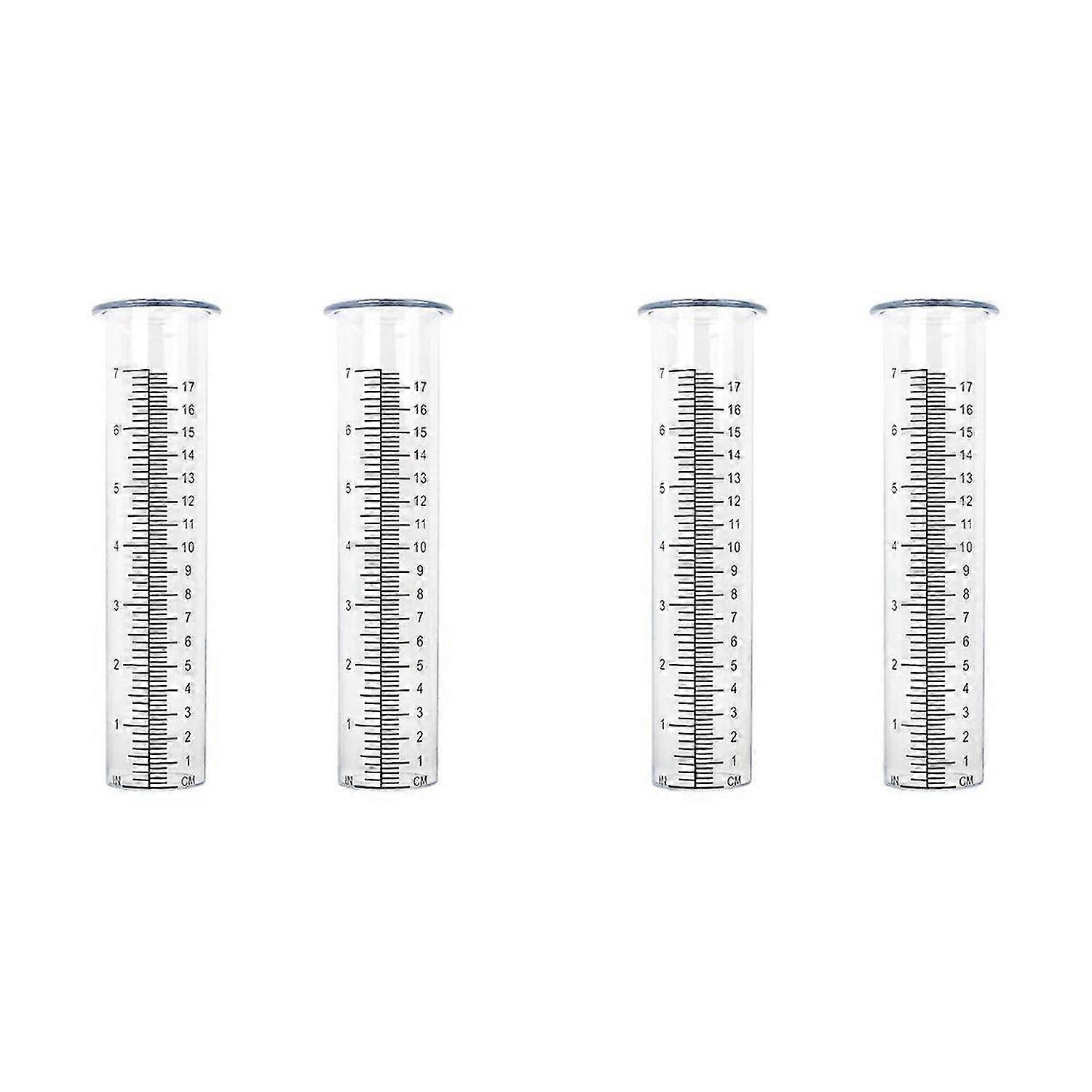 2pcs Plastic Rain Gauge Replacement Tube