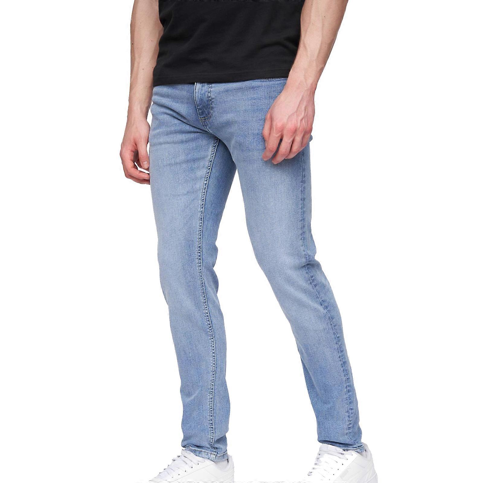 Henleys Mayhen Slim Fit Jeans Light Wash 