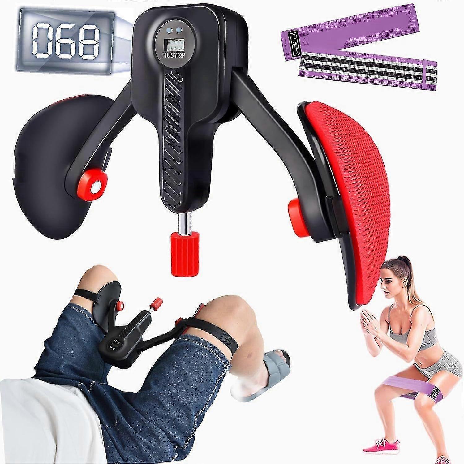 Thigh Master 0-110 رطل قابل للتعديل مقاومة الداخلية للفخذ ، مدرب الفخذ برو مع