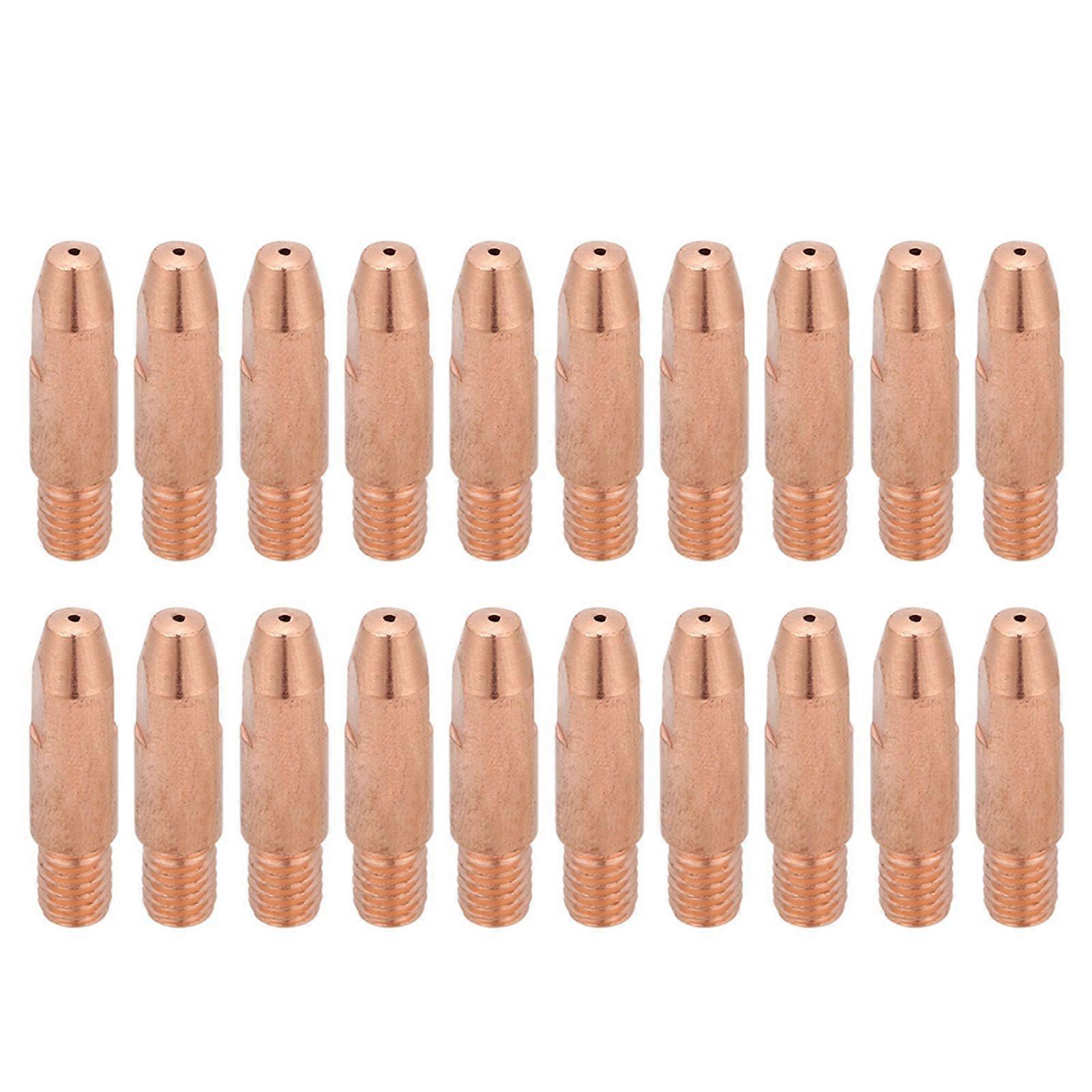 20Pcs Copper Contact Tip M6 for Binzel 24KD MIG/MAG Welding Torch (1.2mm)