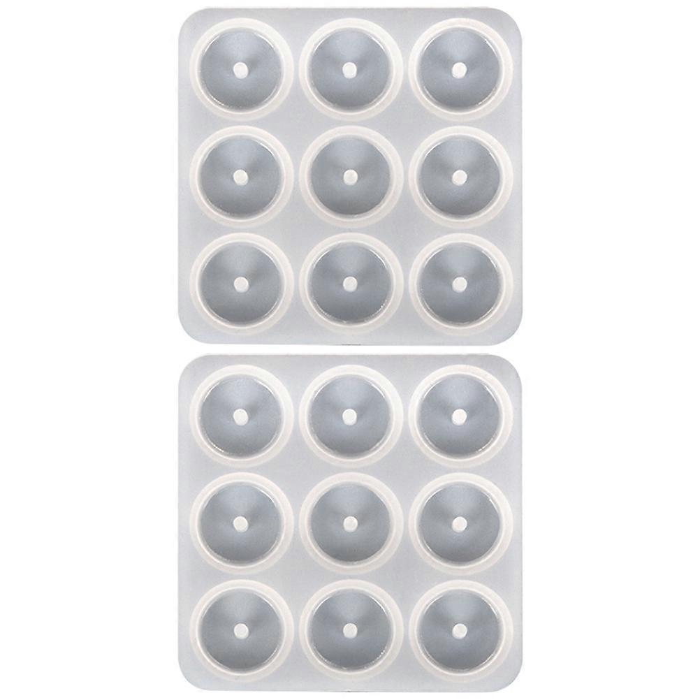 Silicone Necklace Pendant Mold for DIY Crafts 4Pcs Non Stick Flexible Mold