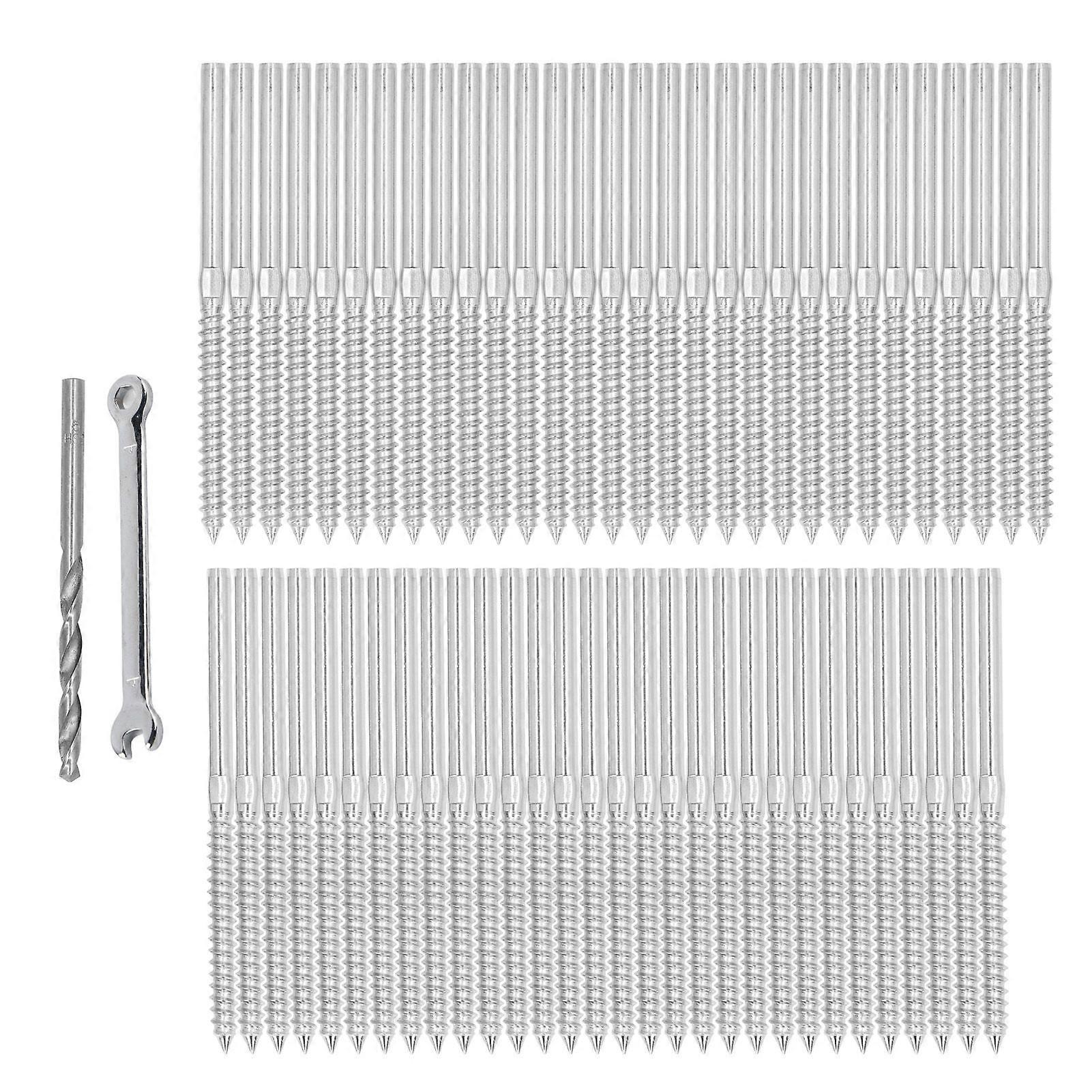 Swage Lag Screw Stainless Steel Left Right Thread Cable Railing System Hardware Set Kit