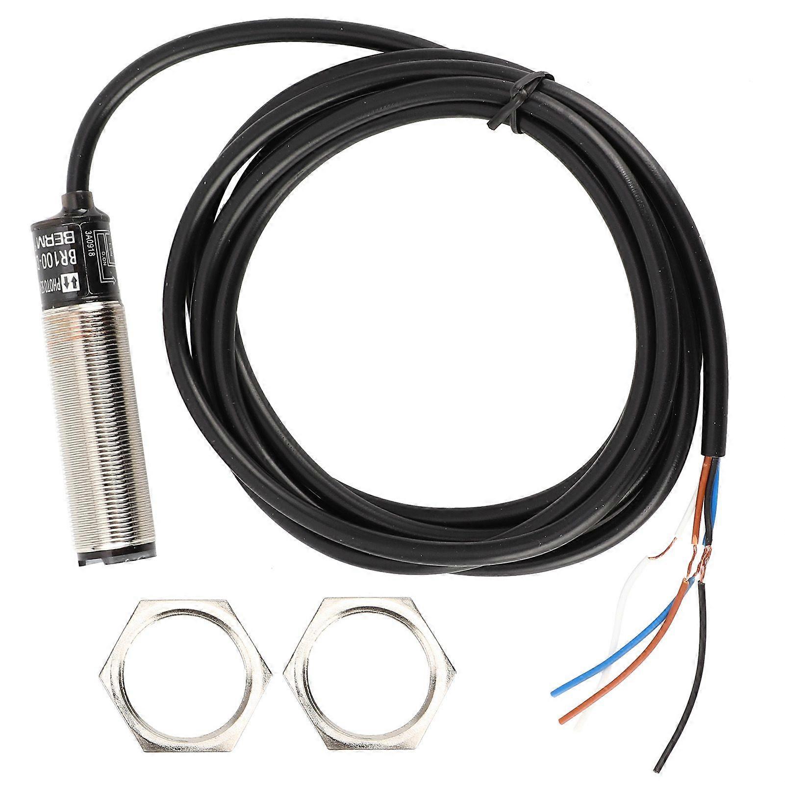 BERM Photoelectric Switch 4Wire Diffuse Reflection Type Detection Sensor 12-24VDCBR100-DDT